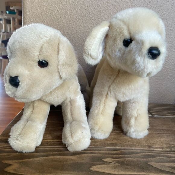 Douglas Spankie The Yellow lab Olush Dogs set of 2! - Picture 2 of 14